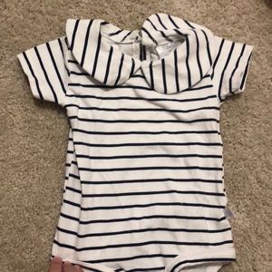 Rosie Pope size 12 months onesie with collar